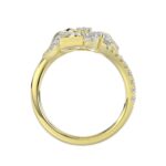 18K YELLOW GOLD 3/4CT ROUND DIAMOND LADIES RING - Image 3
