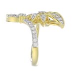 18K YELLOW GOLD 3/4CT ROUND DIAMOND LADIES RING - Image 4