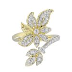 18K YELLOW GOLD 3/4CT ROUND DIAMOND LADIES RING - Image 5