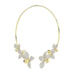 18K YELLOW GOLD 4 7/8CT ROUND DIAMOND LADIES NECKLACE - Image 2