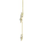 18K YELLOW GOLD 5/8CT ROUND DIAMOND LADIES NECKLACE - Image 3
