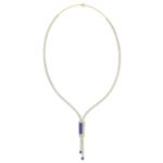 18K YELLOW GOLD 9CT ROUND/ONYX DIAMOND LADIES NECKLACE(COLOR STONE ONYX DIAMOND 4 5/8CT) - Image 2