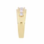 14K YELLOW GOLD 1CT ROUND DIAMOND MEN'S BAND - Image 3
