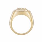 14K YELLOW GOLD 1CT ROUND/BAGUETTE DIAMOND MEN'S RING - Image 2