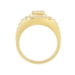 14K YELLOW GOLD 3/4CT ROUND DIAMOND MEN'S RING - Image 2