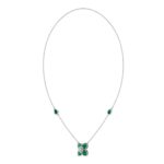 18K WHITE GOLD 1/5CT ROUND DIAMOND LADIES NECKLACE - Image 3