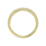 10K YELLOW GOLD 1/2CT ROUND DIAMOND LADIES RING - Image 2