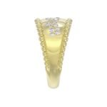 10K YELLOW GOLD 1/2CT ROUND DIAMOND LADIES RING - Image 4