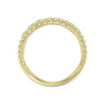 10K YELLOW GOLD 1/2CT ROUND DIAMOND LADIES RING - Image 2