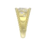 10K YELLOW GOLD 1/2CT ROUND DIAMOND LADIES RING - Image 4
