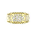 10K YELLOW GOLD 1/2CT ROUND DIAMOND LADIES RING