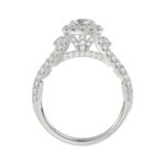 14K WHITE GOLD 1 1/2CT ROUND DIAMOND LADIES BRIDAL SET(CENTER STONE ROUND DIAMOND 1/2CT) - Image 2