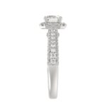 14K WHITE GOLD 1 1/2CT ROUND DIAMOND LADIES RING(CENTER STONE ROUND DIAMOND 7/8CT) - Image 5