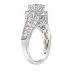 14K WHITE GOLD 1 1/4CT ROUND DIAMOND LADIES SEMI MOUNT RING(CENTER STONE MOUNT ROUND DIAMOND 1CT - Image 3