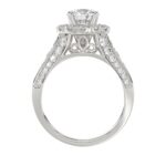 14K WHITE GOLD 1 1/4CT ROUND DIAMOND LADIES SEMI MOUNT RING(CENTER STONE MOUNT ROUND DIAMOND 1CT - Image 5