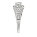 14K WHITE GOLD 1 1/4CT ROUND DIAMOND LADIES SEMI MOUNT RING(CENTER STONE MOUNT ROUND DIAMOND 1CT - Image 6