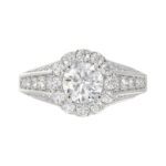 14K WHITE GOLD 1 1/4CT ROUND DIAMOND LADIES SEMI MOUNT RING(CENTER STONE MOUNT ROUND DIAMOND 1CT - Image 7