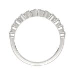 14K WHITE GOLD 1/2CT ROUND DIAMOND LADIES BAND - Image 2
