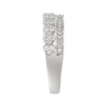 14K WHITE GOLD 1/2CT ROUND DIAMOND LADIES BAND - Image 3
