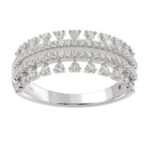 14K WHITE GOLD 1/2CT ROUND DIAMOND LADIES BAND