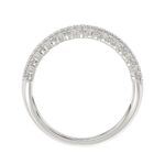 14K WHITE GOLD 1/2CT ROUND DIAMOND LADIES BAND - Image 2