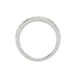 14K WHITE GOLD 1/2CT ROUND DIAMOND LADIES BAND - Image 2