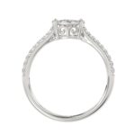 14K WHITE GOLD 1/2CT ROUND DIAMOND LADIES RING(CENTER STONE ROUND DIAMOND 1/4CT) - Image 4