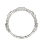 14K WHITE GOLD 1/2CT ROUND/PINK SAPPHIRE DIAMOND LADIES RING (ROUND RUBY DIAMOND 1/3CT) - Image 2