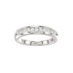 14K WHITE GOLD 1/3CT ROUND DIAMOND LADIES BAND