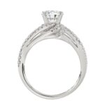 14K WHITE GOLD 1/3CT ROUND DIAMOND LADIES SEMI MOUNT RING MOUNT(CENTER STONE MOUNT ROUND DIAMOND 1CT - Image 5