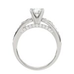 14K WHITE GOLD 1/3CT ROUND DIAMOND LADIES SEMI MOUNT RING(CENTER STONE MOUNT ROUND DIAMOND 1CT - Image 6