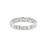 14K WHITE GOLD 1/6CT ROUND DIAMOND LADIES BAND