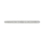 14K WHITE GOLD 1/6CT ROUND DIAMOND LADIES BAND ONLY - Image 5