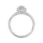 14K WHITE GOLD 1CT ROUND DIAMOND LADIES RING( CENTER STONE ROUND DIAMOND 1/2CT) - Image 4