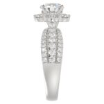 14K WHITE GOLD 1CT ROUND DIAMOND LADIES RING(CENTER STONE MOUNT ROUND DIAMOND 1CT) - Image 5