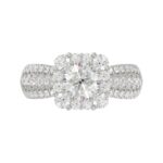 14K WHITE GOLD 1CT ROUND DIAMOND LADIES RING(CENTER STONE MOUNT ROUND DIAMOND 1CT) - Image 6