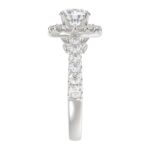 14K WHITE GOLD 1CT ROUND DIAMOND LADIES SEMI MOUNT RING(CENTER STONE MOUNT ROUND DIAMOND 1CT) - Image 5