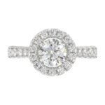 14K WHITE GOLD 1CT ROUND DIAMOND LADIES SEMI MOUNT RING(CENTER STONE MOUNT ROUND DIAMOND 1CT) - Image 6