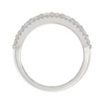 14K WHITE GOLD 1CT ROUND/BAGUETTE DIAMOND LADIES BAND - Image 2