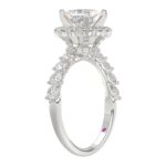 14K WHITE GOLD 1CT ROUND/PRINCESS DIAMOND LADIES SEMI MOUNT RING(CENTER STONE MOUNT PRINCESS DIAMOND 1CT) - Image 2