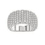 14K WHITE GOLD 2 1/4CT ROUND DIAMOND LADIES BAND