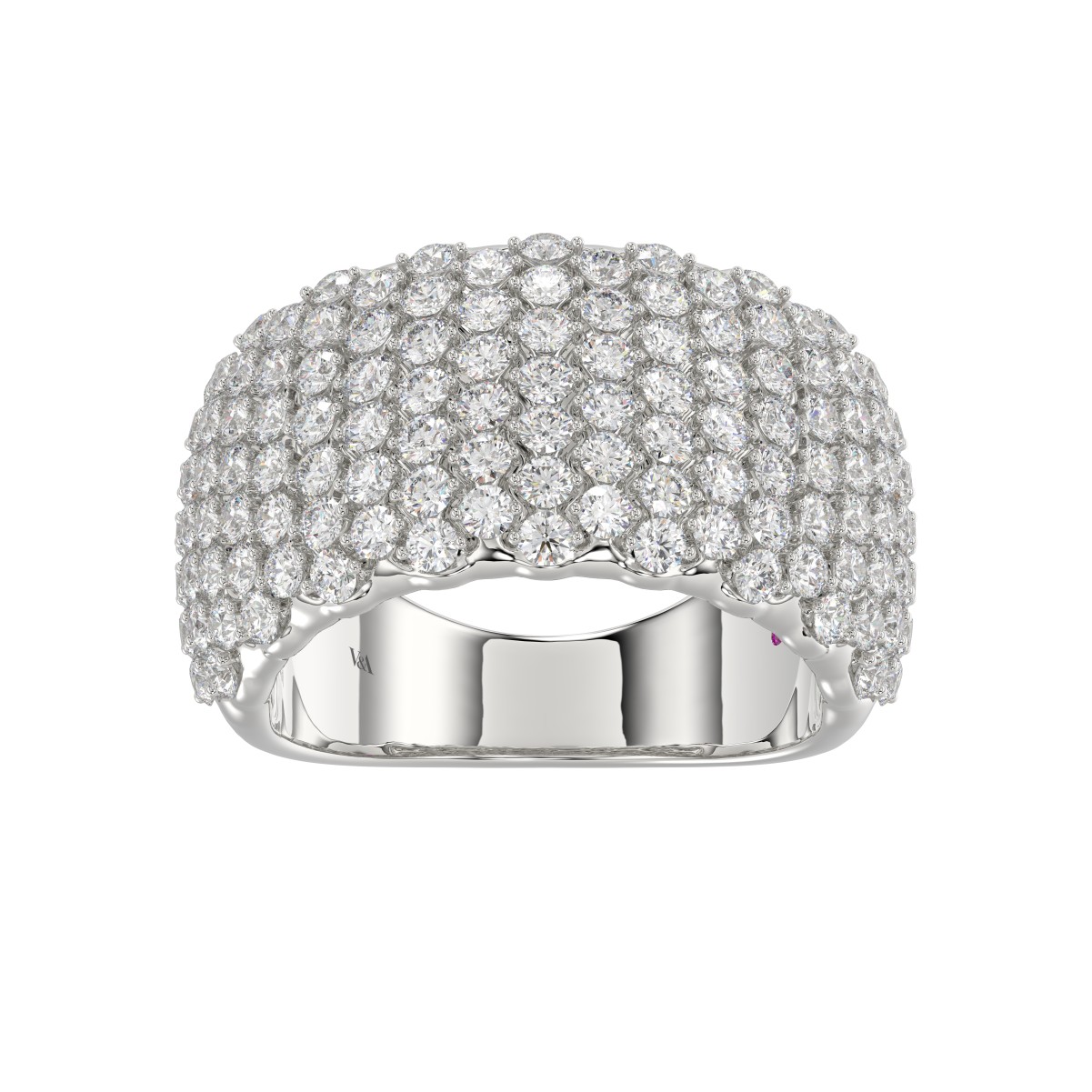 19176019_VA15540W-1201x1201.jpg 14K WHITE GOLD 2 1/4CT ROUND DIAMOND LADIES BAND - Image 1