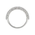 14K WHITE GOLD 2 1/4CT ROUND DIAMOND LADIES BAND - Image 3