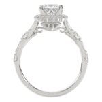 14K WHITE GOLD 3/4CT ROUND/BAGUETTE/PRINCESS DIAMOND LADIES RING(CENTER STONE MOUNT PRINCESS DIAMOND 1CT) - Image 6