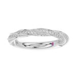 14K WHITE GOLD 7/8CT ROUND DIAMOND LADIES BAND