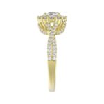 14K YELLOW GOLD 1 1/3CT ROUND DIAMOND LADIES RING(CENTER STONE ROUND DIAMOND 3/4CT) - Image 5