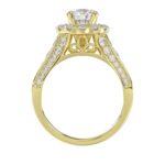 14K YELLOW GOLD 1 1/4CT ROUND DIAMOND LADIES SEMI MOUNT RING(CENTER STONE MOUNT ROUND DIAMOND 1CT - Image 5