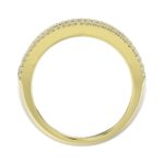 14K YELLOW GOLD 1 3/4CT ROUND/BAGUETTE DIAMOND LADIES BAND - Image 2