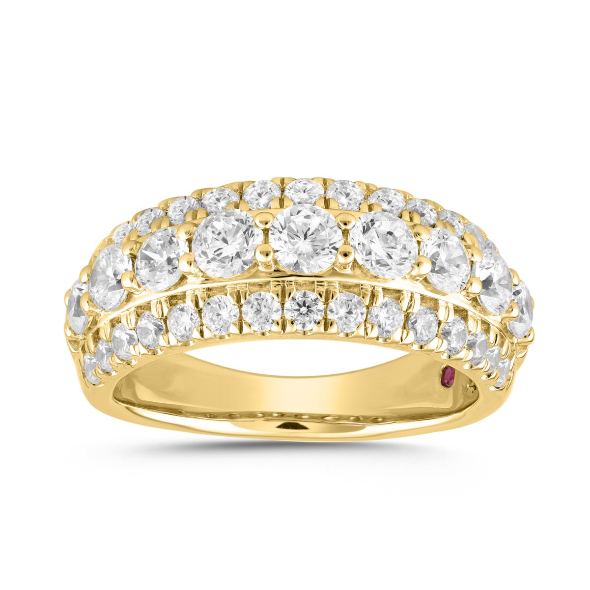 19176129_VA18563Y-14K-1201x1201.jpg 14K YELLOW GOLD 1/2CT ROUND DIAMOND LADIES BAND - Image 1