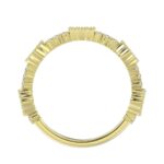 14K YELLOW GOLD 1/2CT ROUND DIAMOND LADIES BAND (RUBY DIAMOND 1/3CT) - Image 2